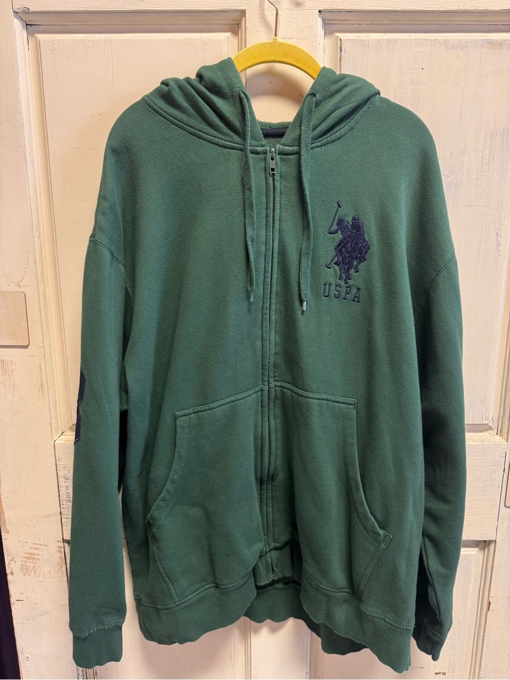 Men’s U.S. Polo Assn. Hooded Zip-Up Sweatshirt